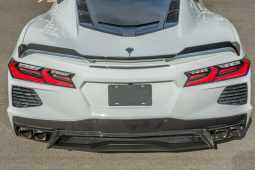 EOS Hydro-Dipped Carbon Fiber Z51 Spoiler Add-On Wickers For C8 Corvette