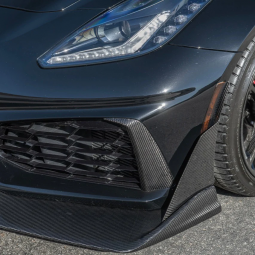 Carbon Fiber Front Bumper Vent Brows Insert For C7 Corvette ZR1