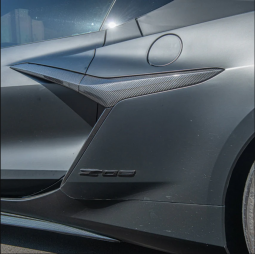 Carbon Fiber Door Scoops For C8 Corvette Z06