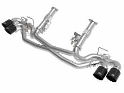 AFe Mach Force Cat Back Exhaust w/Black Tips For C8 Corvette