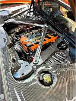 AGM Engine Bay Carbon Fiber Alpha X-Brace For C8 Corvette