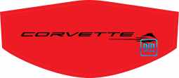 Black Stingray + CORVETTE Lettering Trunk Cover For C8 Corvette