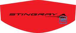 Black Stingray + STINGRAY Lettering Trunk Cover For C8 Corvette