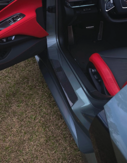 Carbon Fiber Door Sill Plates Set For C8 Corvette