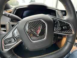 Carbon Fiber Steering Wheel Outer Controls Overlays For C8 Corvette
