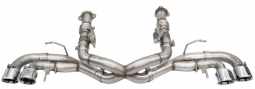 Corsa 4.5in Valved Cat Back Xtreme Exhaust System w/Quad Tips For C8 Corvette