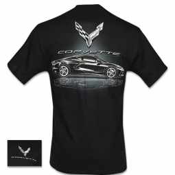 Metallic Tonal T-Shirt For C8 Corvette
