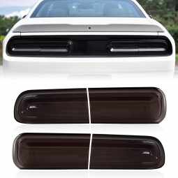 Molded Acrylic Tail Light Smoked Blackout Covers For 2015-2023 Challenger