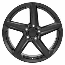 Reproduction Replica Satin Black 5-Spoke Rim Wheel 19x8.5 For C8 Corvette