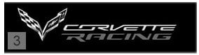 Corvette with Racing Logo