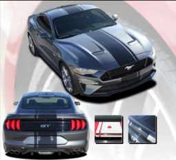 Euro XL Rally Stripe Kit For 2018-2019 Mustang GT and Ecoboost