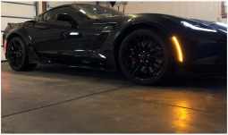 Full Strip LED Side Markers Blackouts and Clear For C7 Corvette