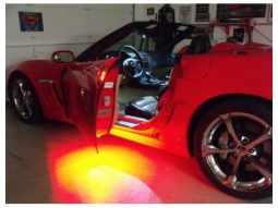 LED Door Handle And Under Door Puddle Lighting Kit for C6 Corvette