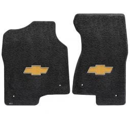Lloyd Ultimat for Silverado Extended Cab 1999-2007 2pc Front Ebony Gold Filled Bowtie Logo