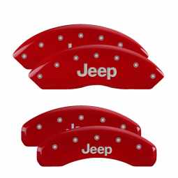 MGP Caliper Covers for 2018 Jeep Wrangler (Red)