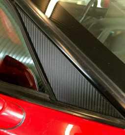 Vinyl Carbon Fiber A Pillar Trim for C6 Corvette