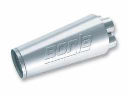 Borla 40976 XR-1 Shorty Collector Muffler 2.25" Inlet 4" Outlet 14"x6.75" Round - Racing