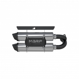 MBRP AT-9516PT Stacked Dual Slip On Exhaust Pipe Performance Series for 14 Polaris RZR XP 1000