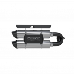 MBRP AT-9518PT Stacked Dual Slip On Exhaust Pipe Performance Series for 16-20 Polaris RZR XP Turbo /