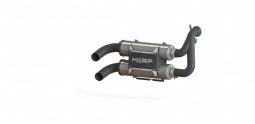 MBRP AT-9520PT Stacked Dual Slip On Exhaust Pipe for 16-20 Polaris RZR 900 Performance Series