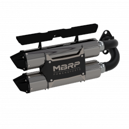 MBRP AT-9522PT Stacked Dual Slip On Exhaust Pipe for 18-20 Polaris RZR XP 1000/RZR RS1 Performance S