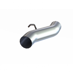 MBRP GMS9423 4 Inch Exhaust Pipe for 06-07 Silverado/Sierra 2500/3500 T409 Stainless Steel Regular C