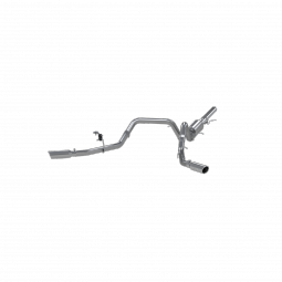 MBRP S5082409 3 Inch Cat Back Exhaust System Dual Split Side T409 Stainless Steel for 14-18 Silverad