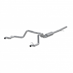 MBRP S5085304 2.5 Inch Cat Back Exhaust System for 19-20 Silverado/Sierra 1500 5.3L Dual Rear 304 St
