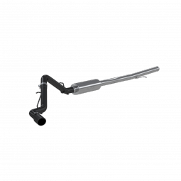 MBRP S5087BLK Silverado/Sierra 3 Inch Cat Back Exhaust System Single Side Black Series for 19-20 Sil
