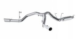 MBRP S5151409 4 Inch Cat Back Exhaust System for 14-22 RAM 2500 6.4L Dual Split Side Exit T409 Stain