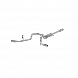MBRP S5257409 2.5 Inch Cat Back Exhaust System Dual Side Exit for 15-20 Ford F-150 5.0L T409 Stainle