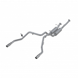 MBRP S5312409 2.5 Inch Cat Back Exhaust System for 09-20 Tundra Dual Split Rear T304 Stainless Steel