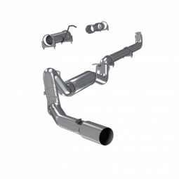 MBRP S6004304 4 Inch Single Side Exhaust Pipe T304 Stainless Steel for 01-07 Silverado/Sierra 2500/3