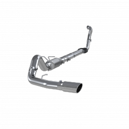 MBRP S6218409 4 Inch Turbo Back Single Side Exit Aluminized 3 Inch DownPipe T409 Stainless Steel For