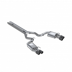 MBRP S72093CF Ford Mustang 5.0L 3 Inch Cat-Back Active Exhaust With Carbon Fiber Tips Pro Series for
