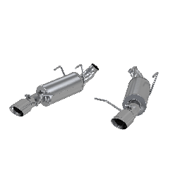 MBRP S7227409 Ford 3 Inch Dual Muffler Axle Back Split Rear XP Series for 11-14 Ford Mustang V6 3.6L