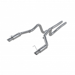 MBRP S7270409 Dual Mufflers Cat Back Exhaust System Dual Split Rear Race Version T409 Stainless Stee