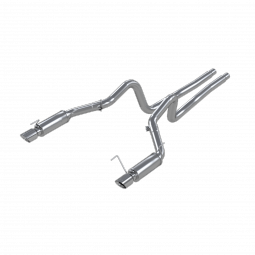 MBRP S7270AL Dual Mufflers Cat Back Exhaust System Dual Split Rear Street Version 4 Inch Tips for 05