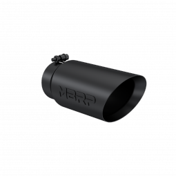 MBRP T5053BLK Exhaust Tip 5 Inch O.D. Dual Wall Angled 4 Inch Inlet 12 Inch Length-Black Finish