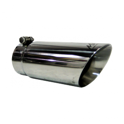 MBRP T5110 Exhaust Tip 4 Inch O.D. Dual Wall Angled 3 1/2 Inch Inlet 10 Inch Length T304 Stainless S