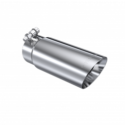 MBRP T5114 Exhaust Tip 3 1/2 Inch O.D. Dual Wall Angled End 3 Inch Inlet 10 Inch Length T304 Stainle