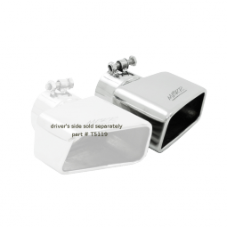 MBRP T5120 Exhaust Tip 4 3/4 Inch X 3 Inch ID Rectangle Angled Cut 3 Inch O.D. Inlet Passenger Side 