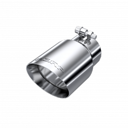 MBRP T5122 Exhaust Tip 4 Inch O.D. Dual Wall Angled Rolled End Fits Aluminized Steel 3 Inch Systems