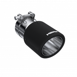 MBRP T5122CF Exhaust Tip 4 Inch O.D. Dual Wall Angled 3 Inch Inlet 7.7 Inch Length Carbon Fiber