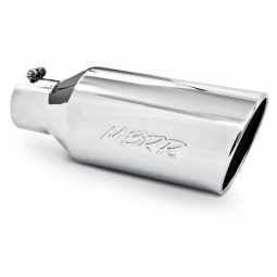 MBRP T5126 Exhaust Tail Pipe Tip 7 Inch O.D. Rolled End 4 Inch Inlet 18 Inch Length T304 Stainless S