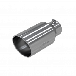 MBRP T5129 Exhaust Tip 8 Inch O.D. Rolled End 5 Inch Inlet 18 Inch Length T304 Stainless Steel