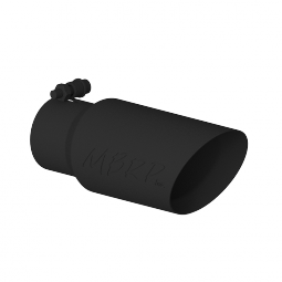 MBRP T5156BLK Exhaust Tip 4 Inch O.D. Dual Wall Angled 3 Inch Inlet 10 Inch Length Black