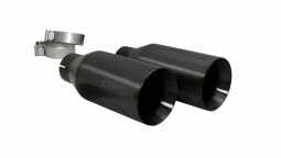 Corsa 14051BPC Two Single 5 Inch Matte Black Pro-Series Tips Clamps Included