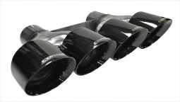 Corsa 14062BLK Quad 4.5 Inch Black Pro-Series Tip Kit Clamps Included For Corsa C7 Exhaust Only