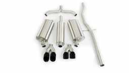 Corsa 14150BLK 2.5 Inch Cat-Back Touring Dual Exhaust 3.5 Inch Black Tips 99-2004 Cadillac Seville S